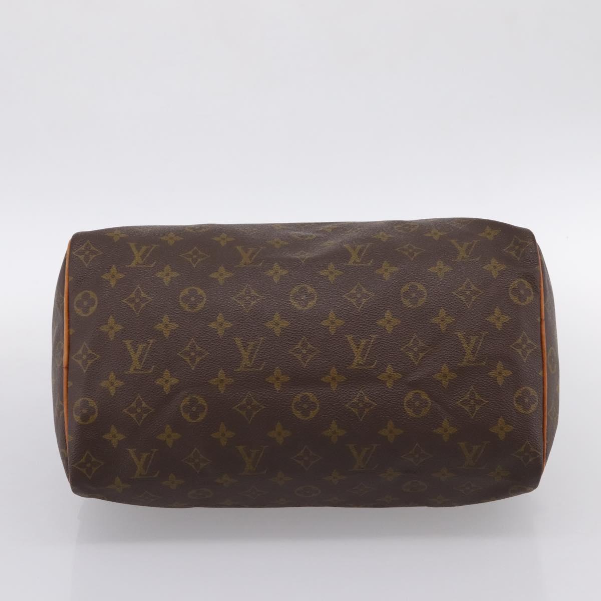 LOUIS VUITTON Monogram Speedy 35 Hand Bag M41524 LV Auth 200359