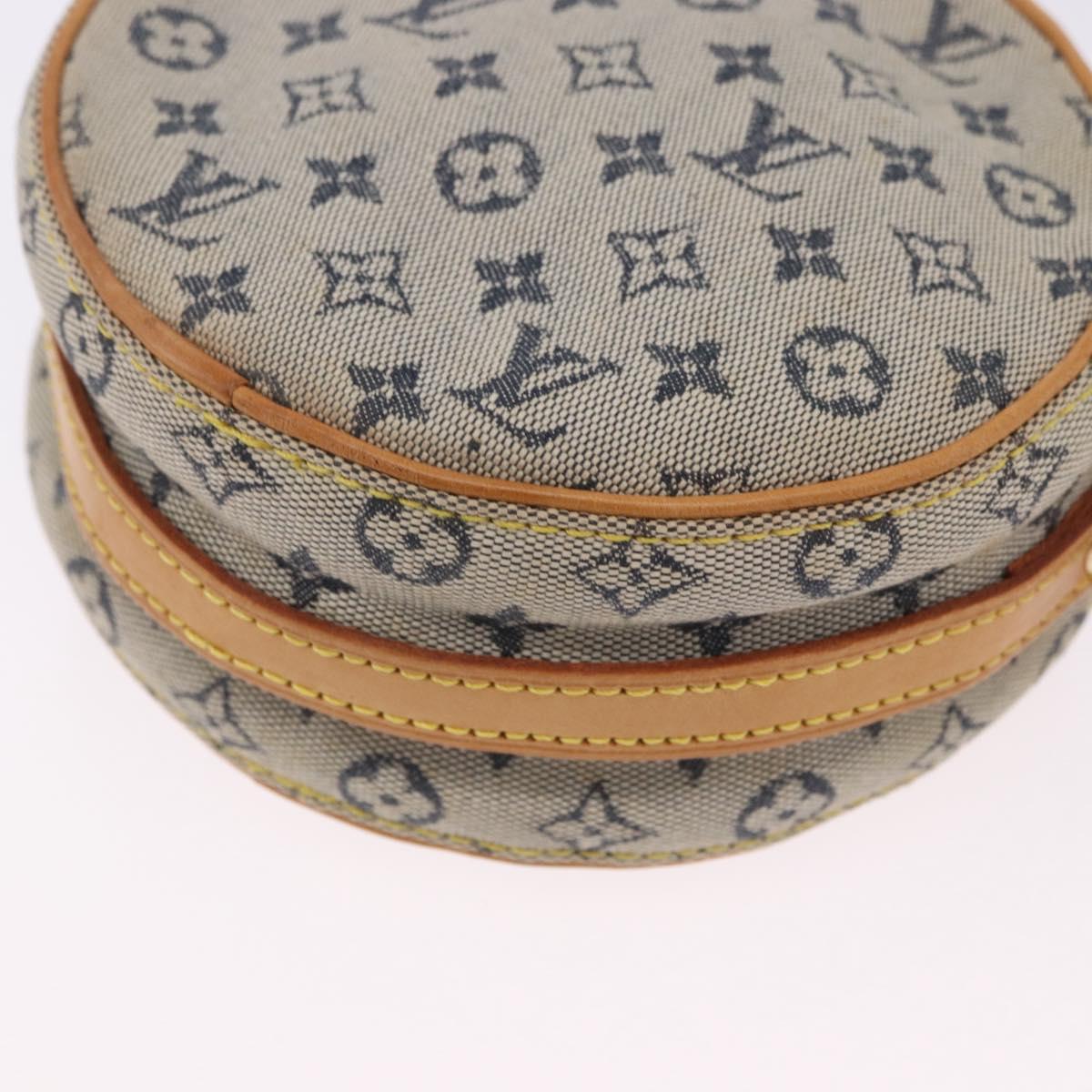 LOUIS VUITTON Monogram Mini Jeanne PM Shoulder Bag Blue M92001 LV Auth 200366