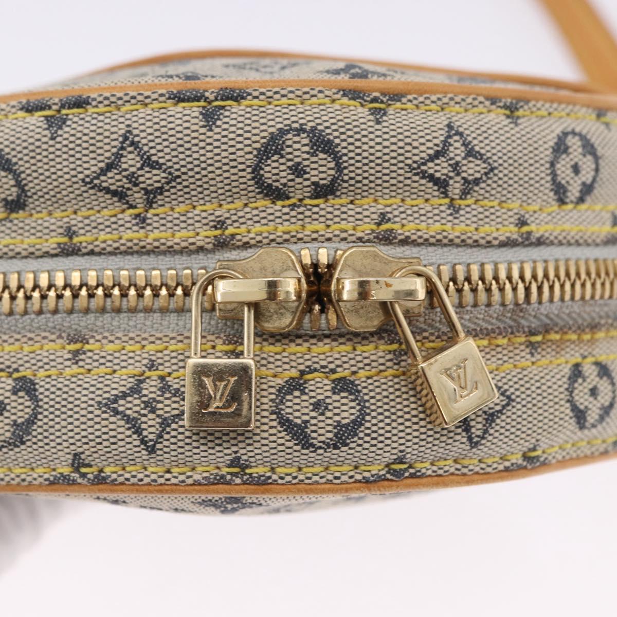 LOUIS VUITTON Monogram Mini Jeanne PM Shoulder Bag Blue M92001 LV Auth 200366