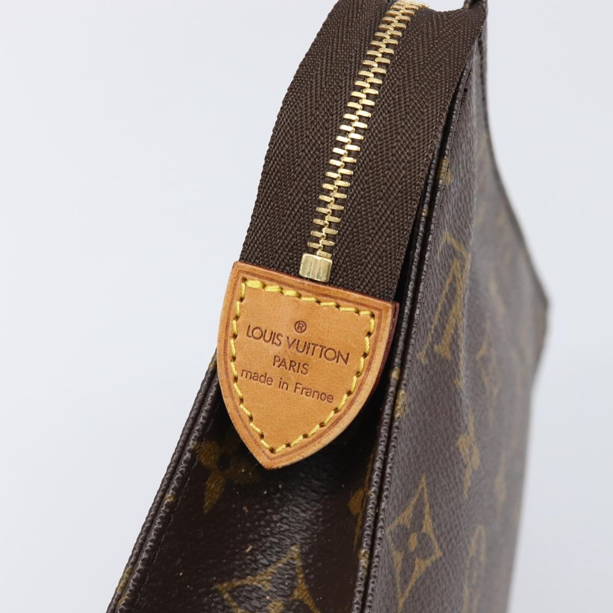 LOUIS VUITTON Monogram Poche Toilette 19 Pouch M47544 LV Auth 200373