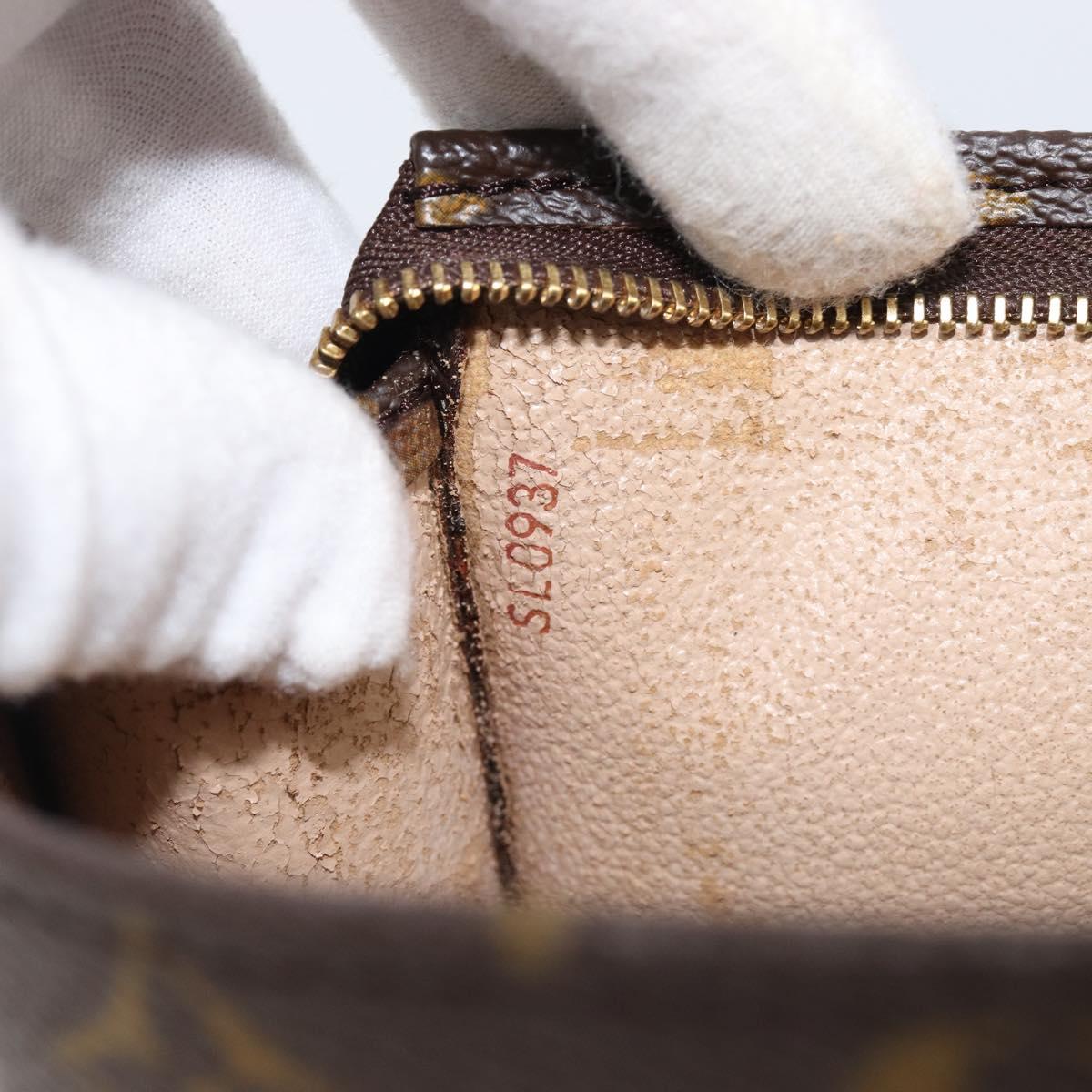 LOUIS VUITTON Monogram Poche Toilette 19 Pouch M47544 LV Auth 200373