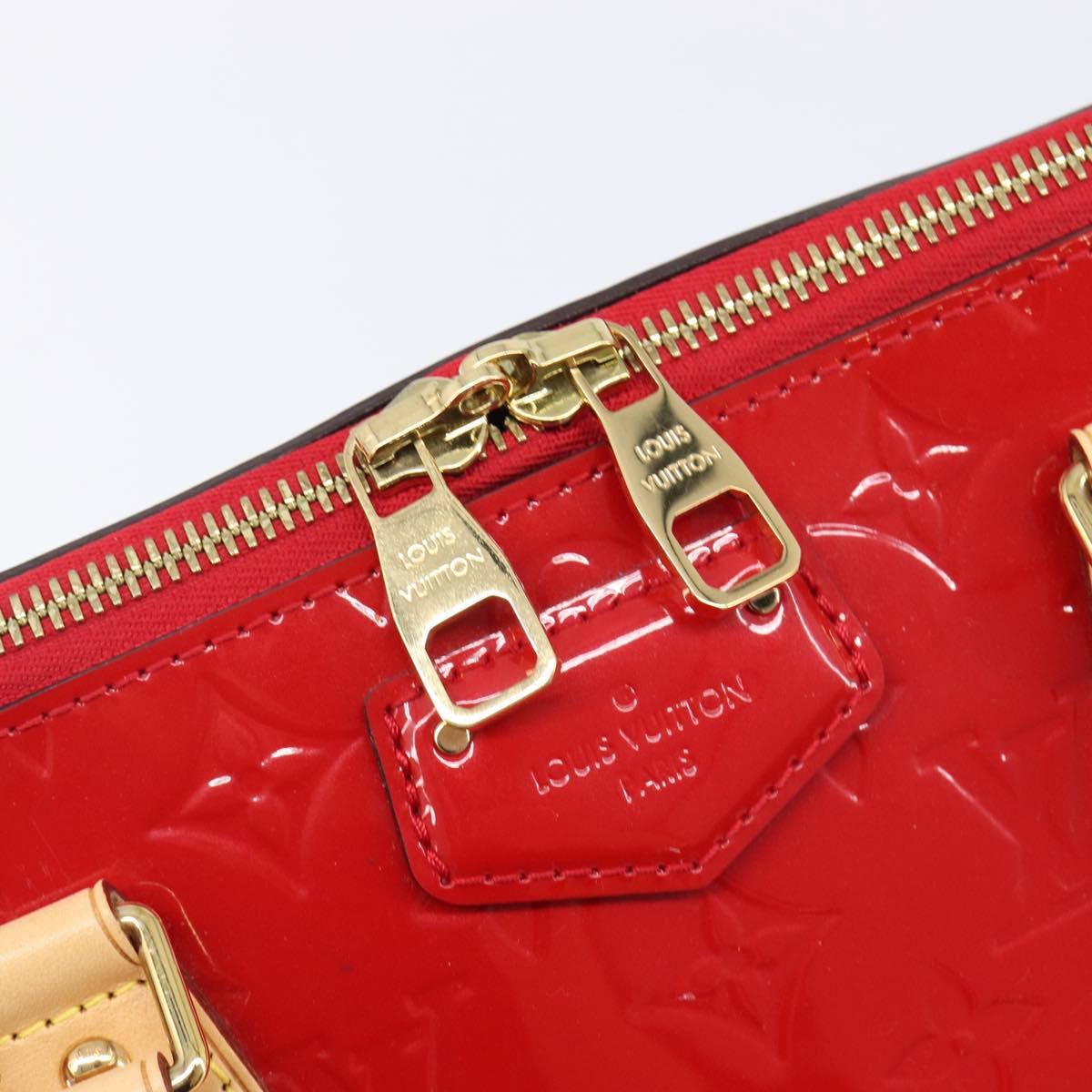 LOUIS VUITTON Monogram Vernis Montebello PM Hand Bag Red M90165 LV Auth 200378V