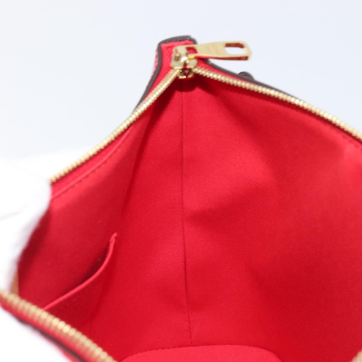 LOUIS VUITTON Monogram Vernis Montebello PM Hand Bag Red M90165 LV Auth 200378V