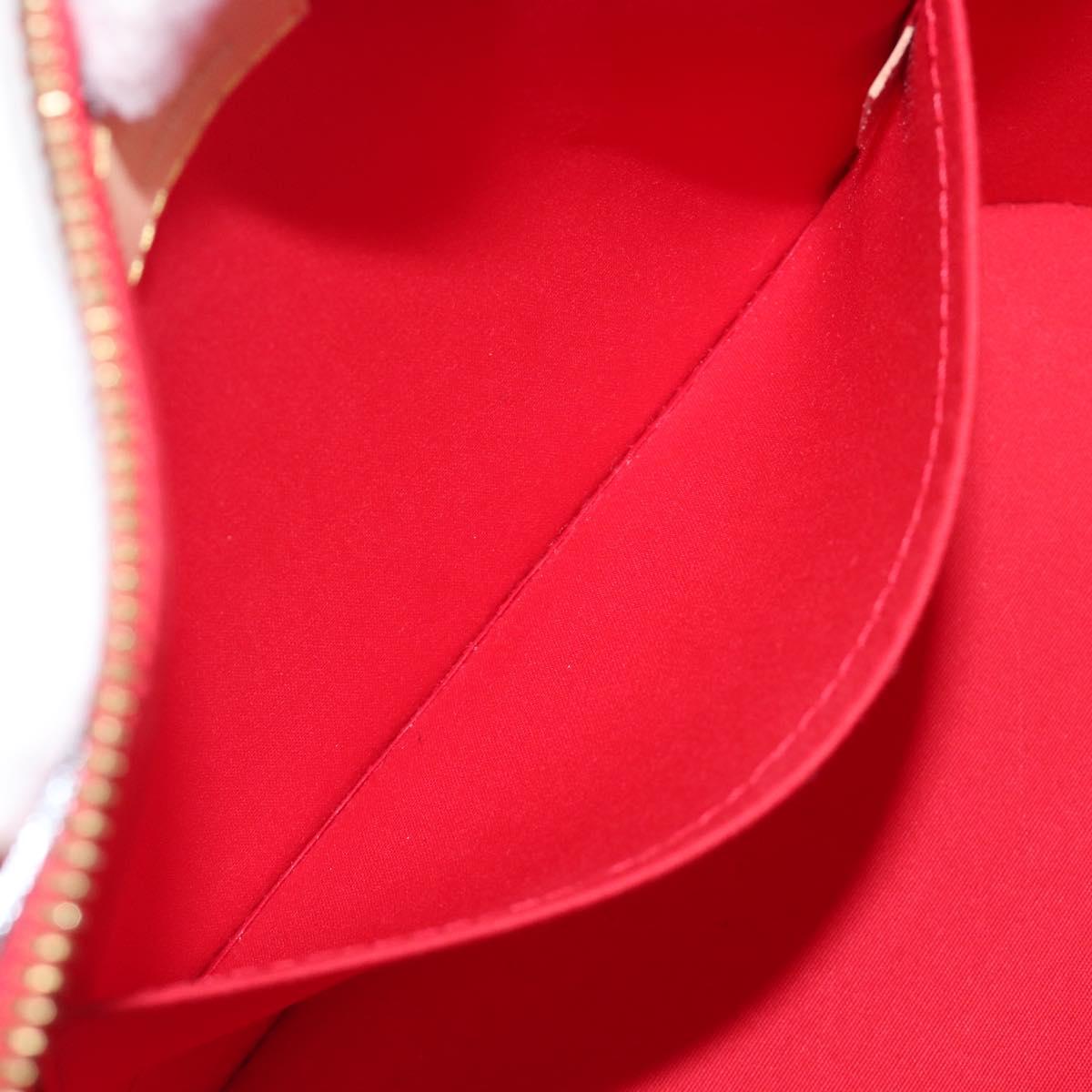 LOUIS VUITTON Monogram Vernis Montebello PM Hand Bag Red M90165 LV Auth 200378V