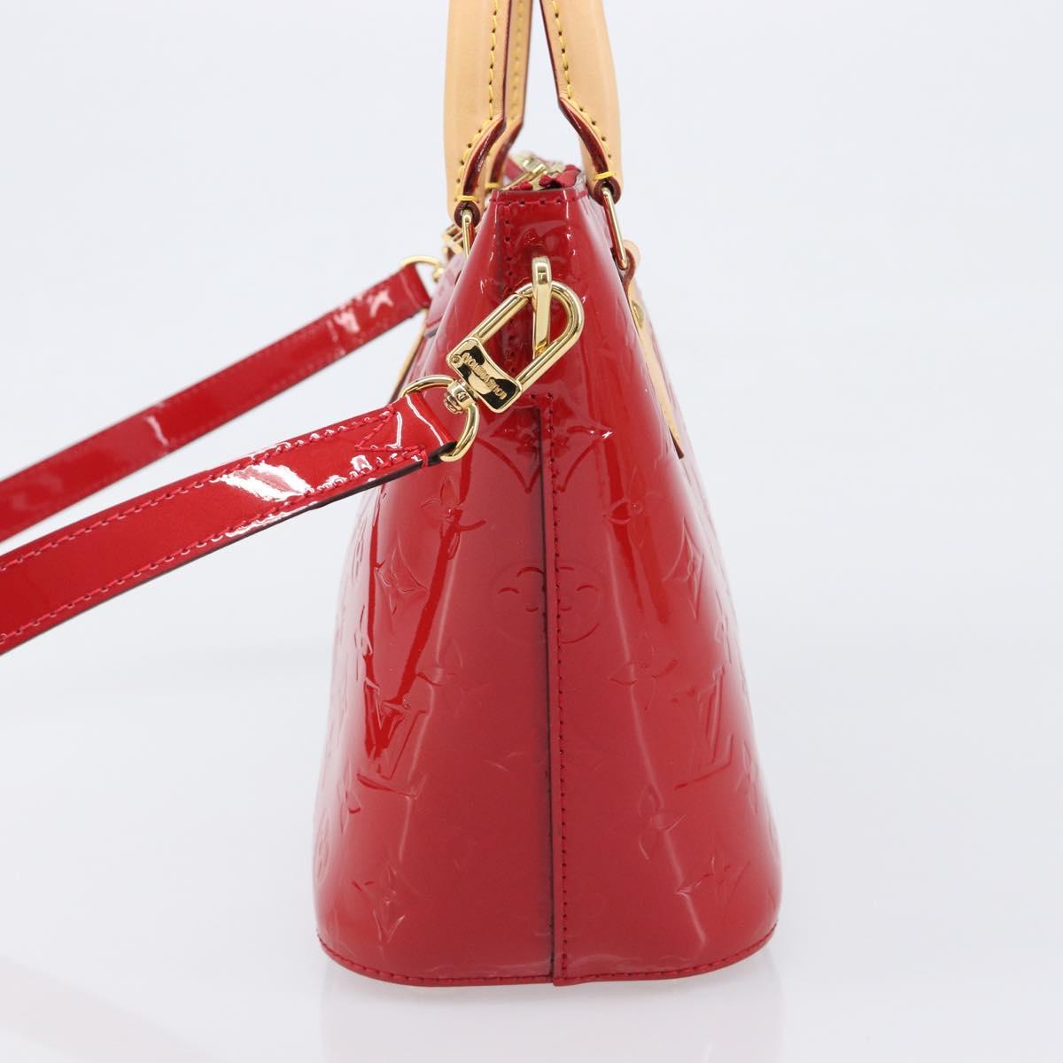 LOUIS VUITTON Monogram Vernis Montebello PM Hand Bag Red M90165 LV Auth 200378V