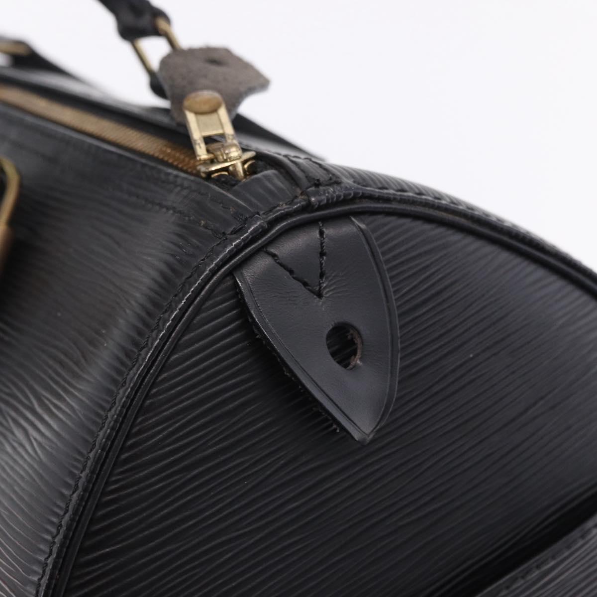 LOUIS VUITTON Epi Speedy 30 Hand Bag Noir Black M43002 LV Auth 200381V
