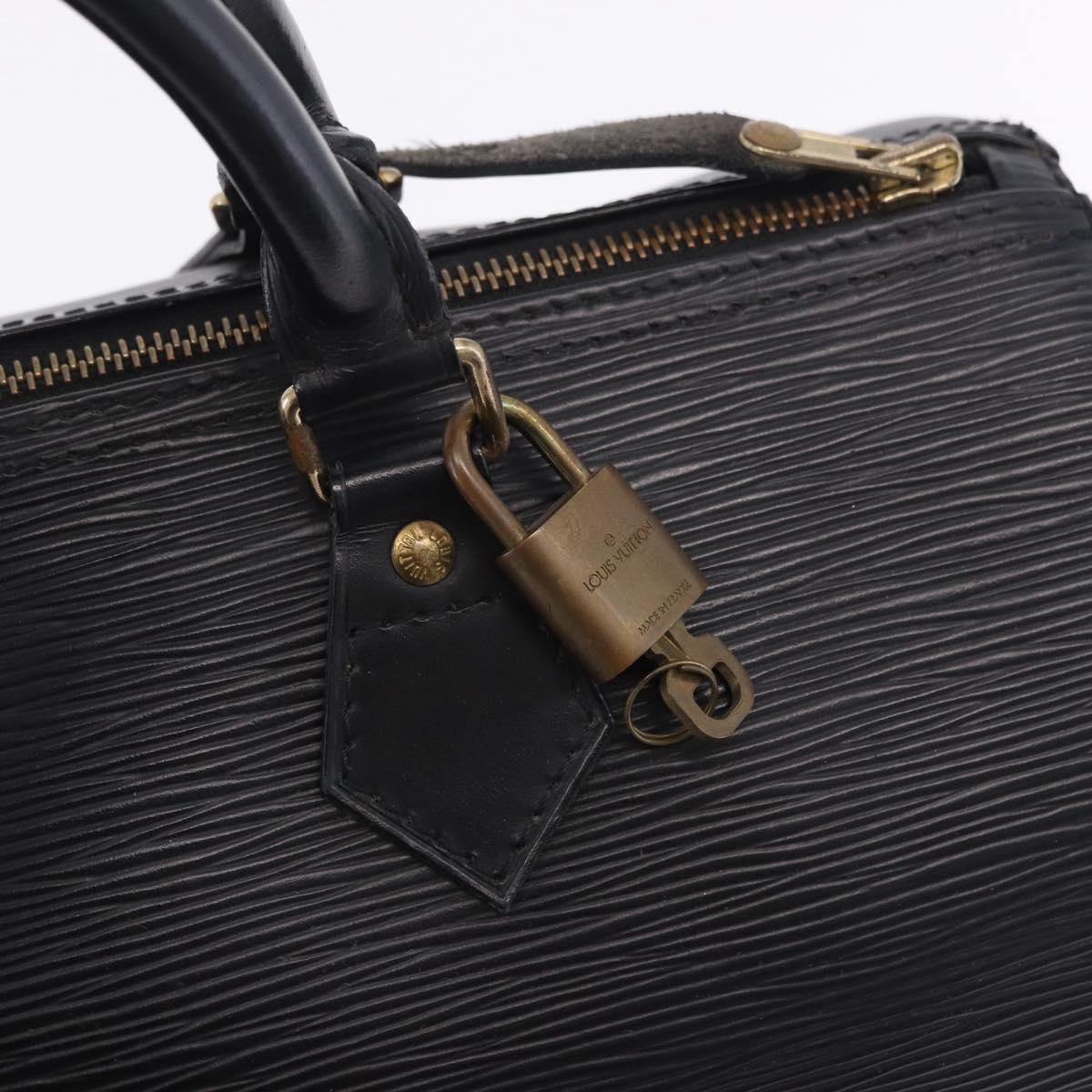 LOUIS VUITTON Epi Speedy 30 Hand Bag Noir Black M43002 LV Auth 200381V
