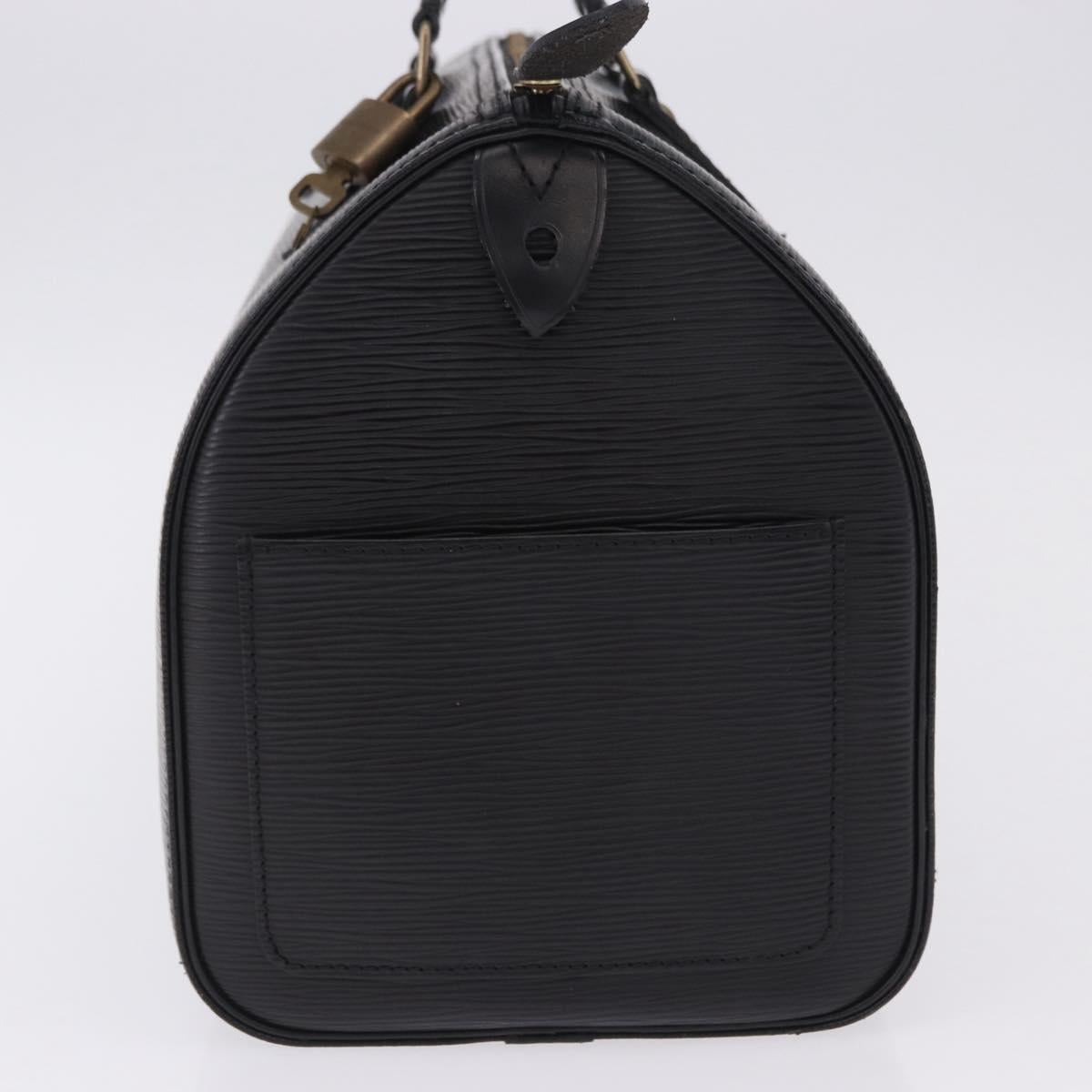 LOUIS VUITTON Epi Speedy 30 Hand Bag Noir Black M43002 LV Auth 200381V