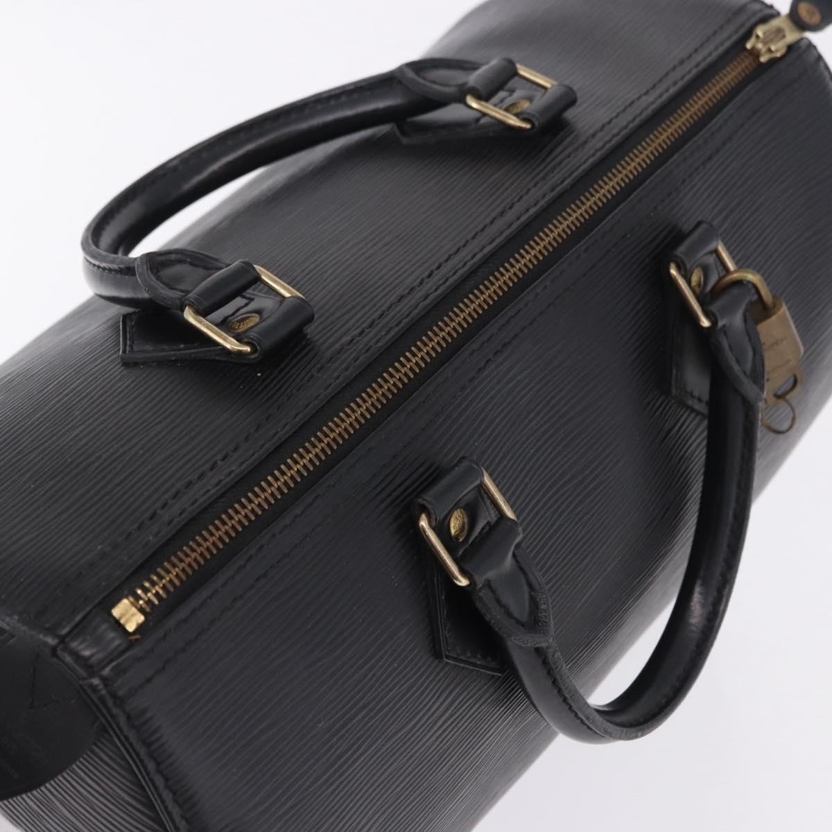 LOUIS VUITTON Epi Speedy 30 Hand Bag Noir Black M43002 LV Auth 200381V