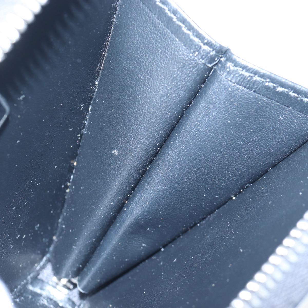 PRADA Chain Shoulder Pouch Leather Black Silver Auth 200384V
