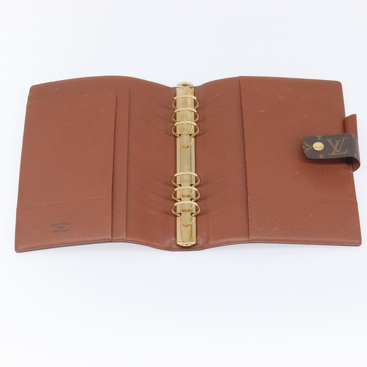 LOUIS VUITTON Monogram Agenda GM Day Planner Cover R20006 LV Auth 200385V