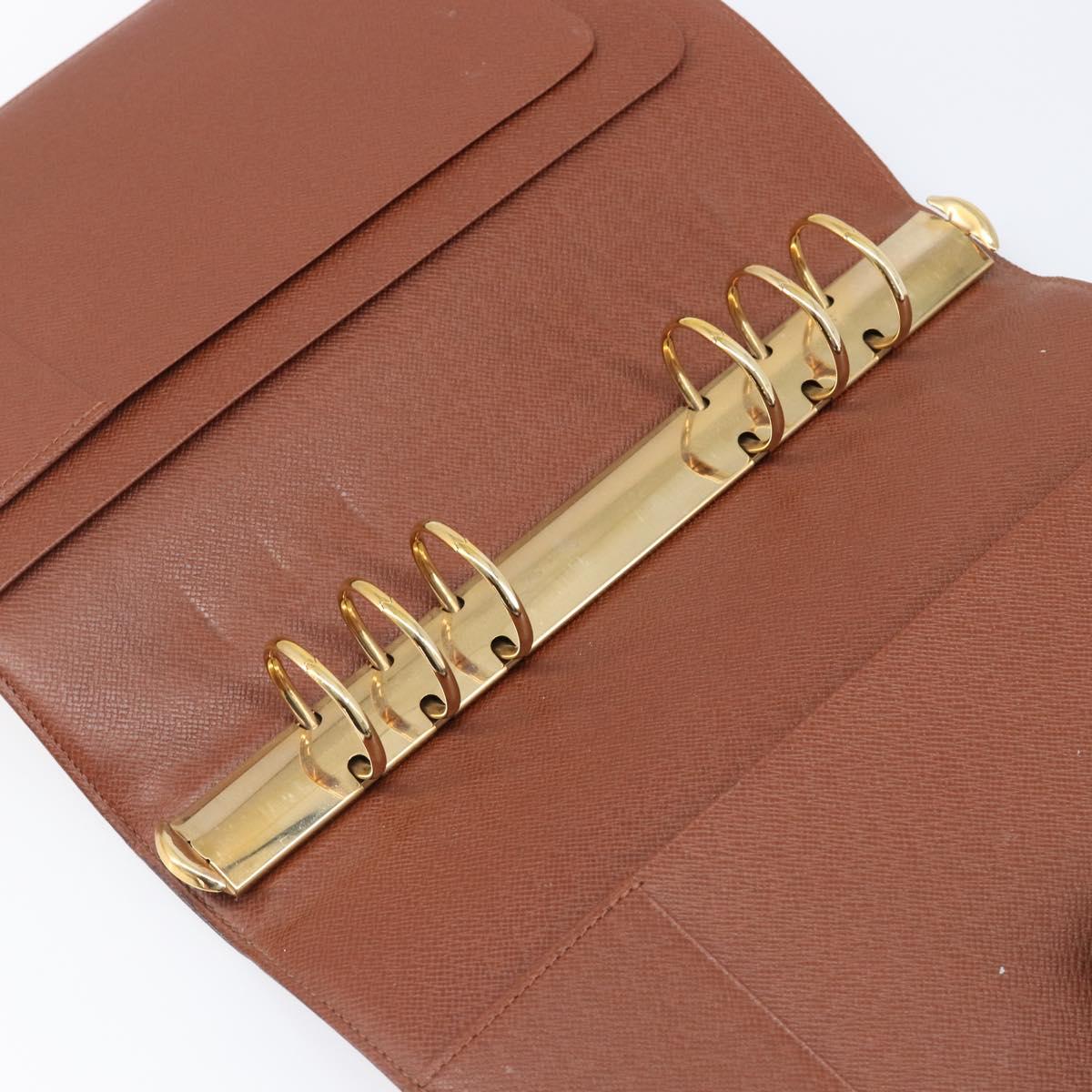 LOUIS VUITTON Monogram Agenda GM Day Planner Cover R20006 LV Auth 200385V