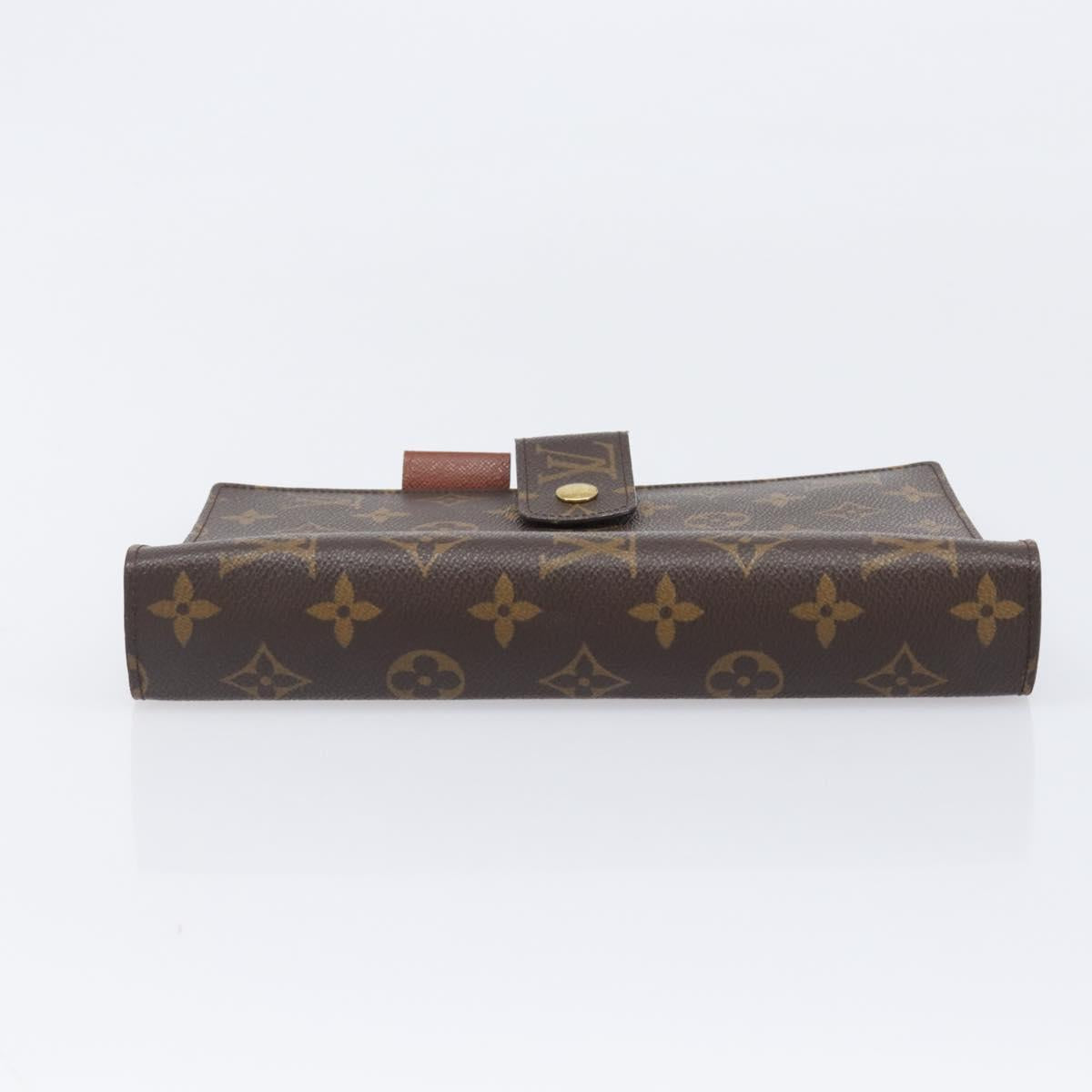 LOUIS VUITTON Monogram Agenda GM Day Planner Cover R20006 LV Auth 200385V