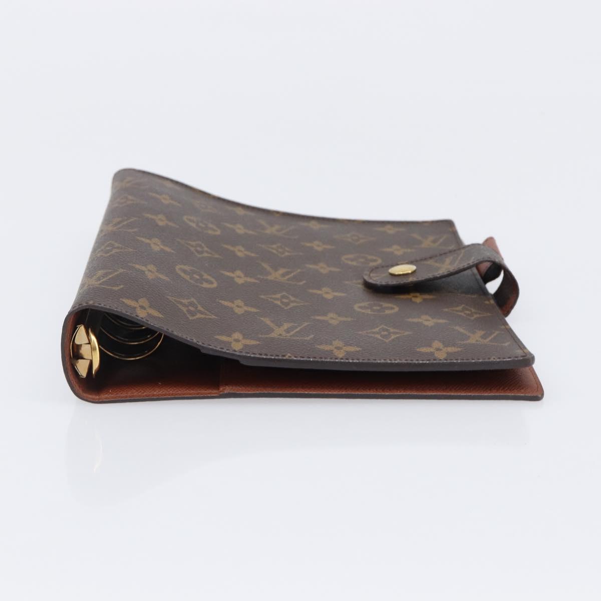 LOUIS VUITTON Monogram Agenda GM Day Planner Cover R20006 LV Auth 200385V
