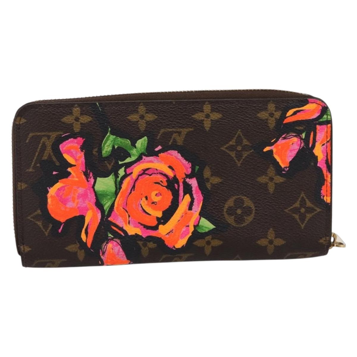 LOUIS VUITTON Monogram Rose Zippy Wallet Long Wallet M93579 LV Auth 200391