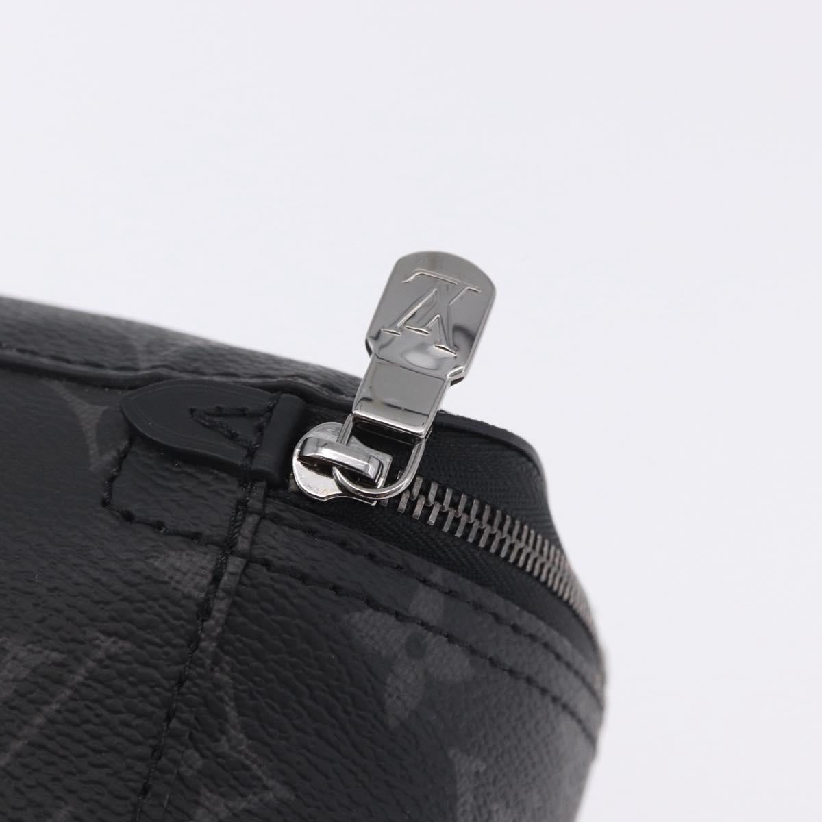 LOUIS VUITTON Monogram Eclipse Cube de Langemont PM Pouch M44697 LV Auth 200397V