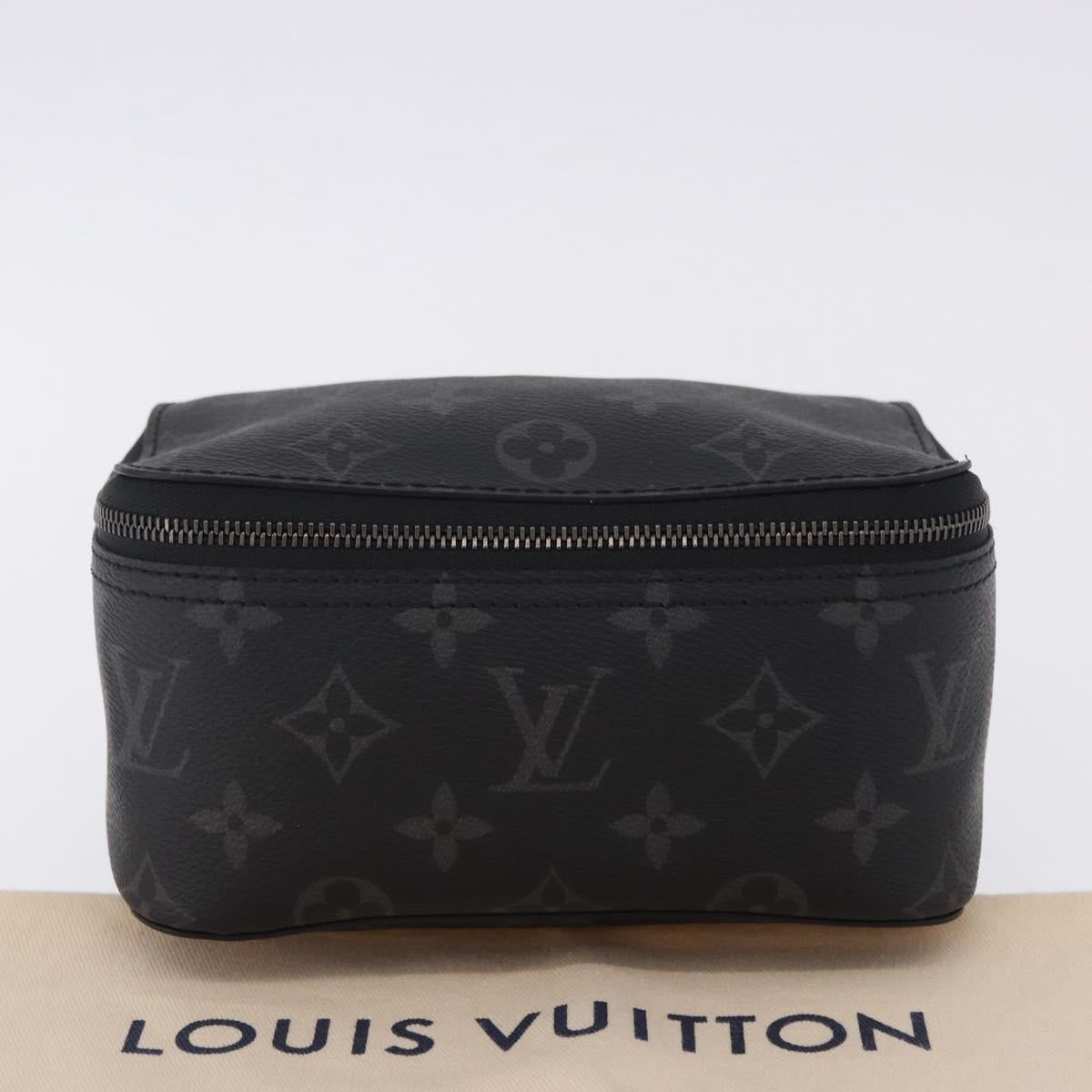 LOUIS VUITTON Monogram Eclipse Cube de Langemont PM Pouch M44697 LV Auth 200397V