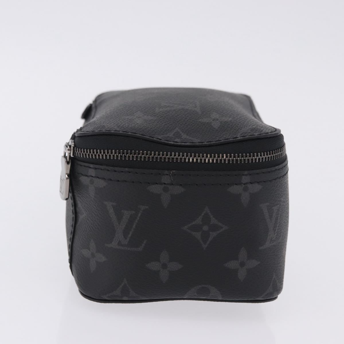 LOUIS VUITTON Monogram Eclipse Cube de Langemont PM Pouch M44697 LV Auth 200397V
