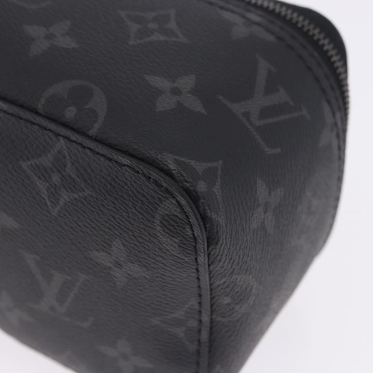 LOUIS VUITTON Monogram Eclipse Cube de Langemont PM Pouch M44697 LV Auth 200397V