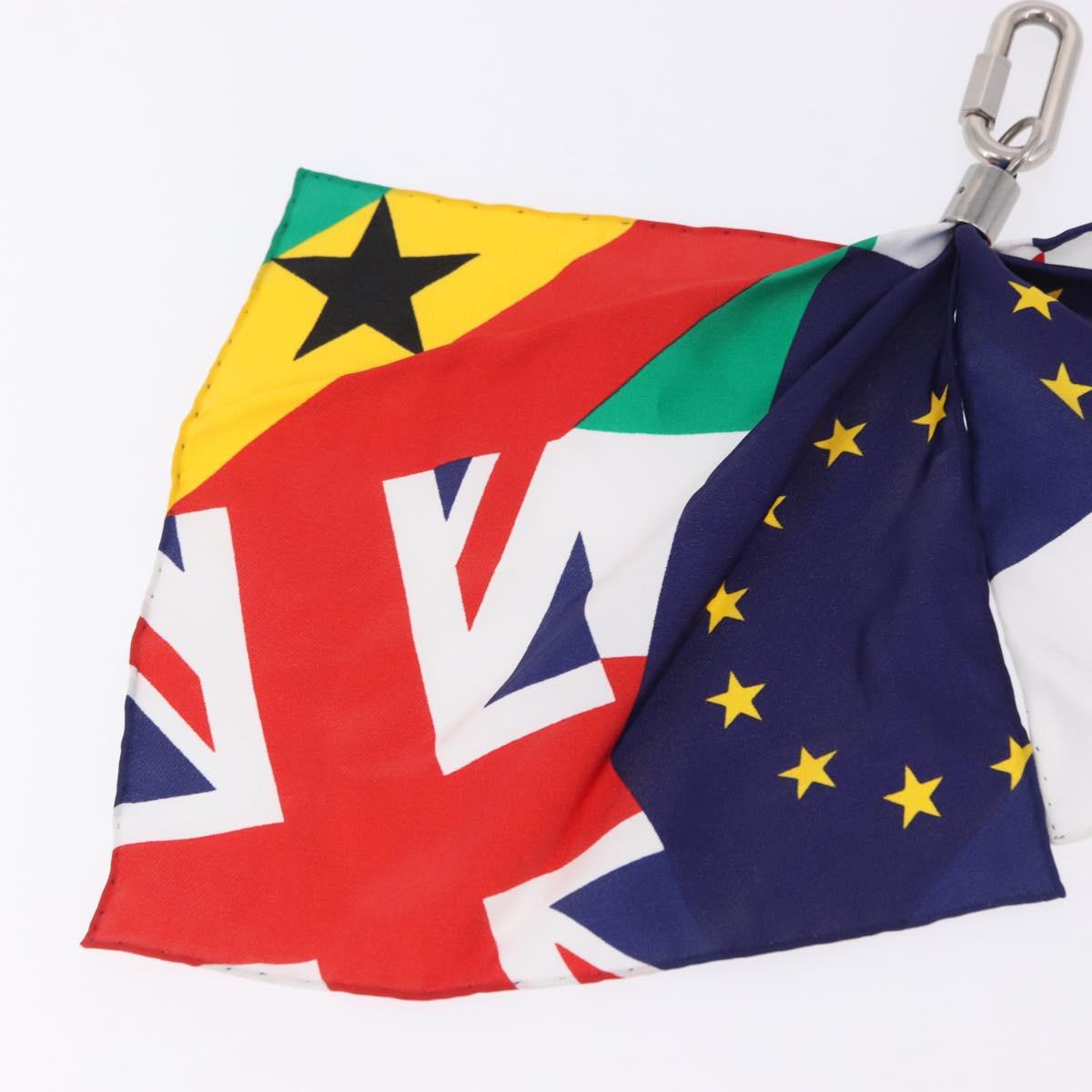 LOUIS VUITTON Bijoux Sac Flags Charm Silk Multicolor MP2485 LV Auth 200403M