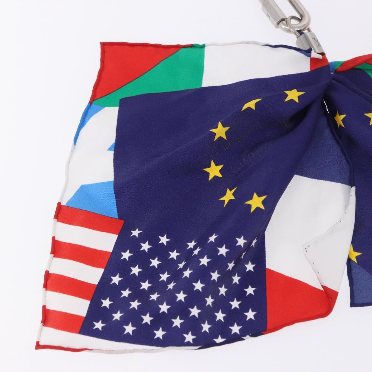 LOUIS VUITTON Bijoux Sac Flags Charm Silk Multicolor MP2485 LV Auth 200403M