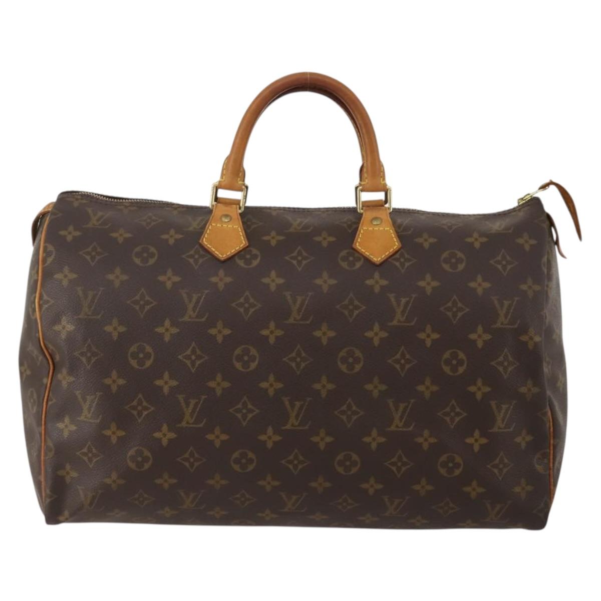 LOUIS VUITTON Monogram Speedy 40 Hand Bag M41522 LV Auth 200405