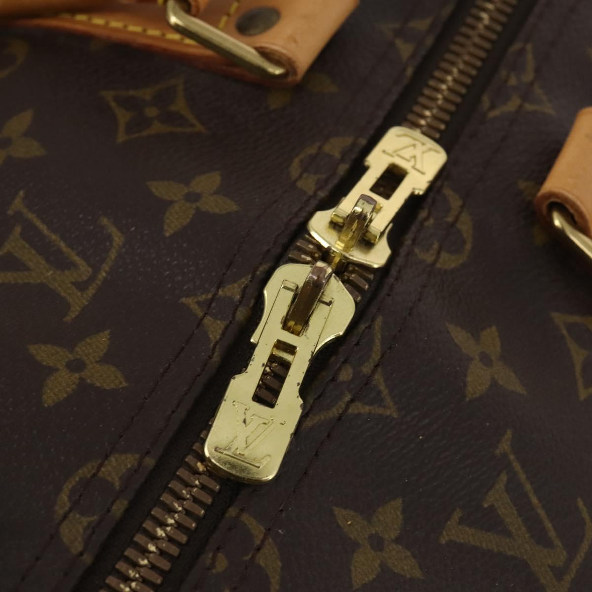 LOUIS VUITTON Monogram Keepall Bandouliere 55 Boston Bag M41414 LV Auth 200406V