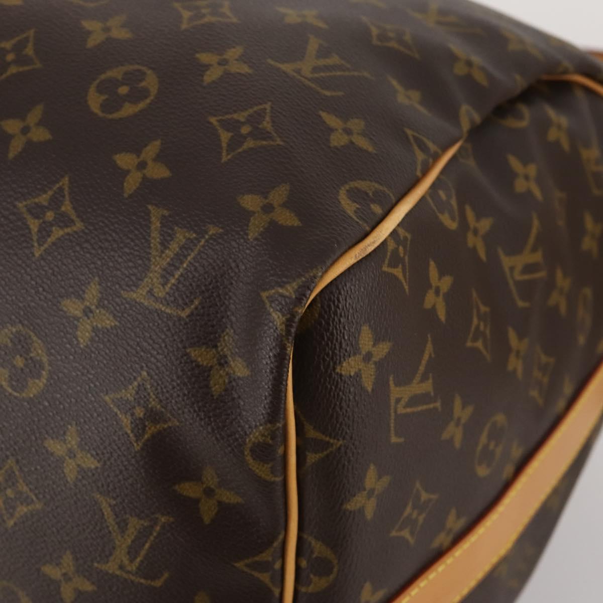LOUIS VUITTON Monogram Keepall Bandouliere 55 Boston Bag M41414 LV Auth 200407V