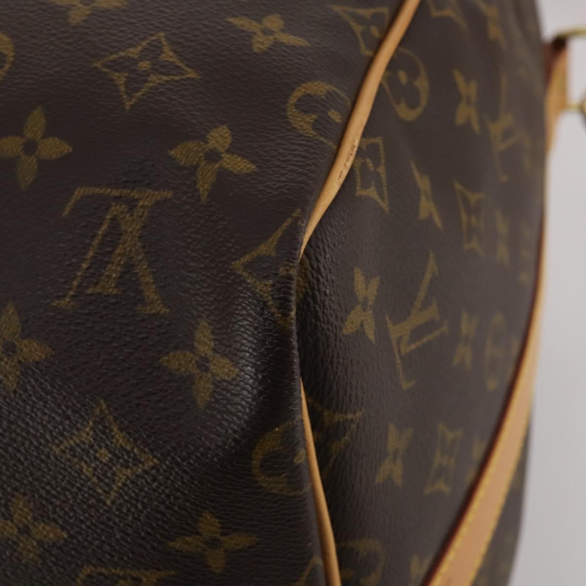 LOUIS VUITTON Monogram Keepall Bandouliere 55 Boston Bag M41414 LV Auth 200407V