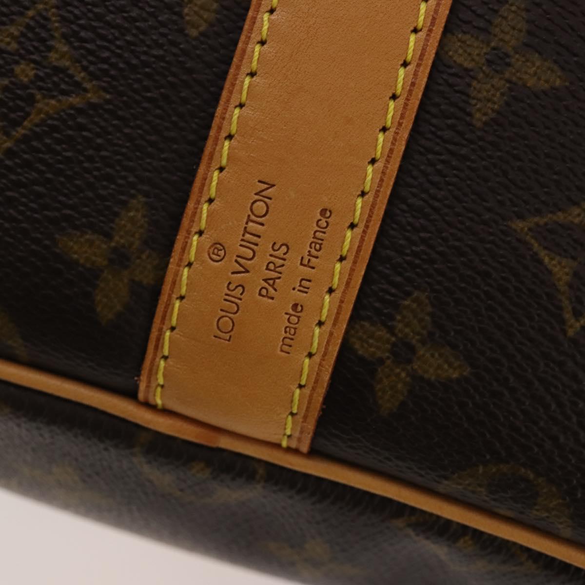 LOUIS VUITTON Monogram Keepall Bandouliere 55 Boston Bag M41414 LV Auth 200407V