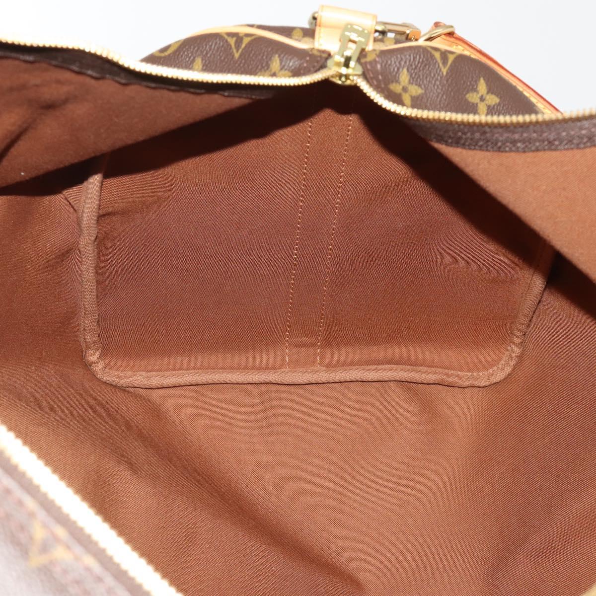 LOUIS VUITTON Monogram Keepall Bandouliere 55 Boston Bag M41414 LV Auth 200407V