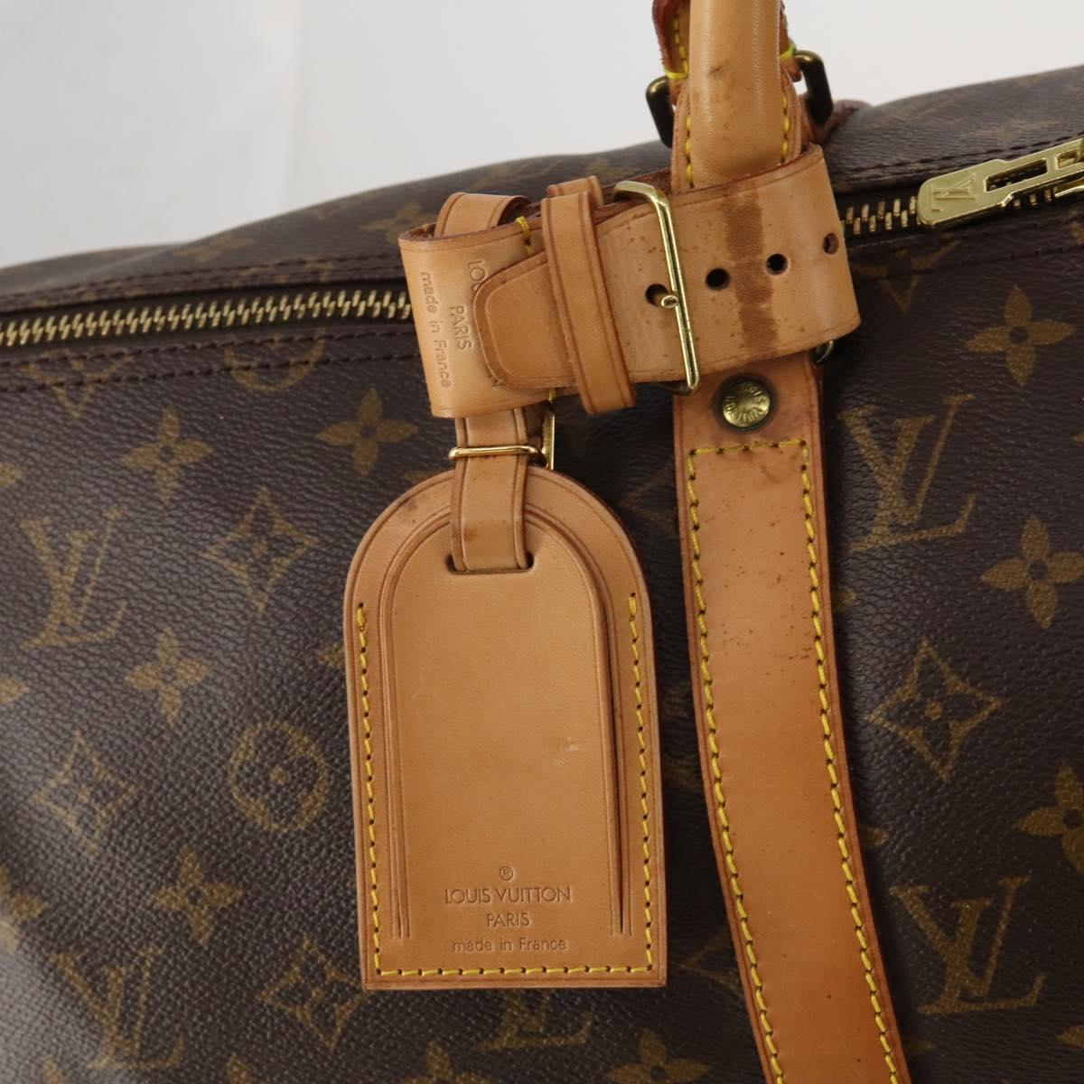 LOUIS VUITTON Monogram Keepall 50 Boston Bag M41426 LV Auth 200409V