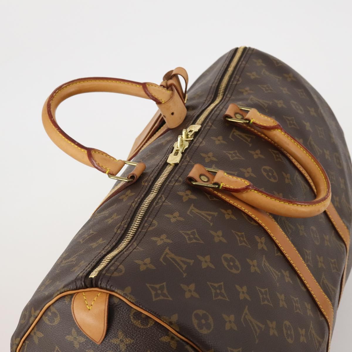 LOUIS VUITTON Monogram Keepall 50 Boston Bag M41426 LV Auth 200409V