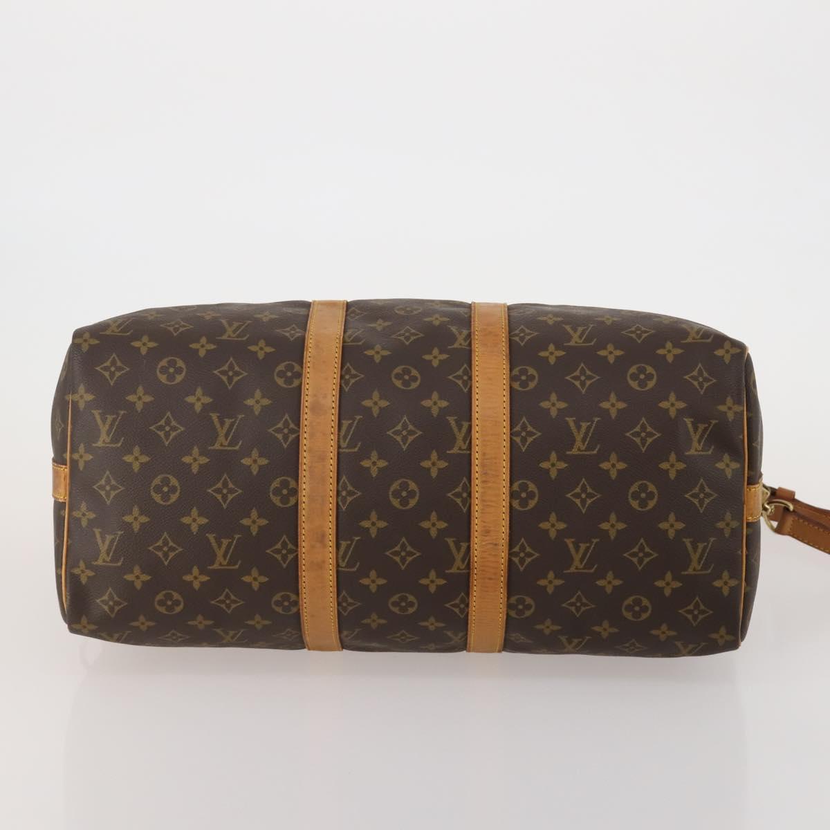 LOUIS VUITTON Monogram Keepall Bandouliere 45 Boston Bag M41418 LV Auth 200412