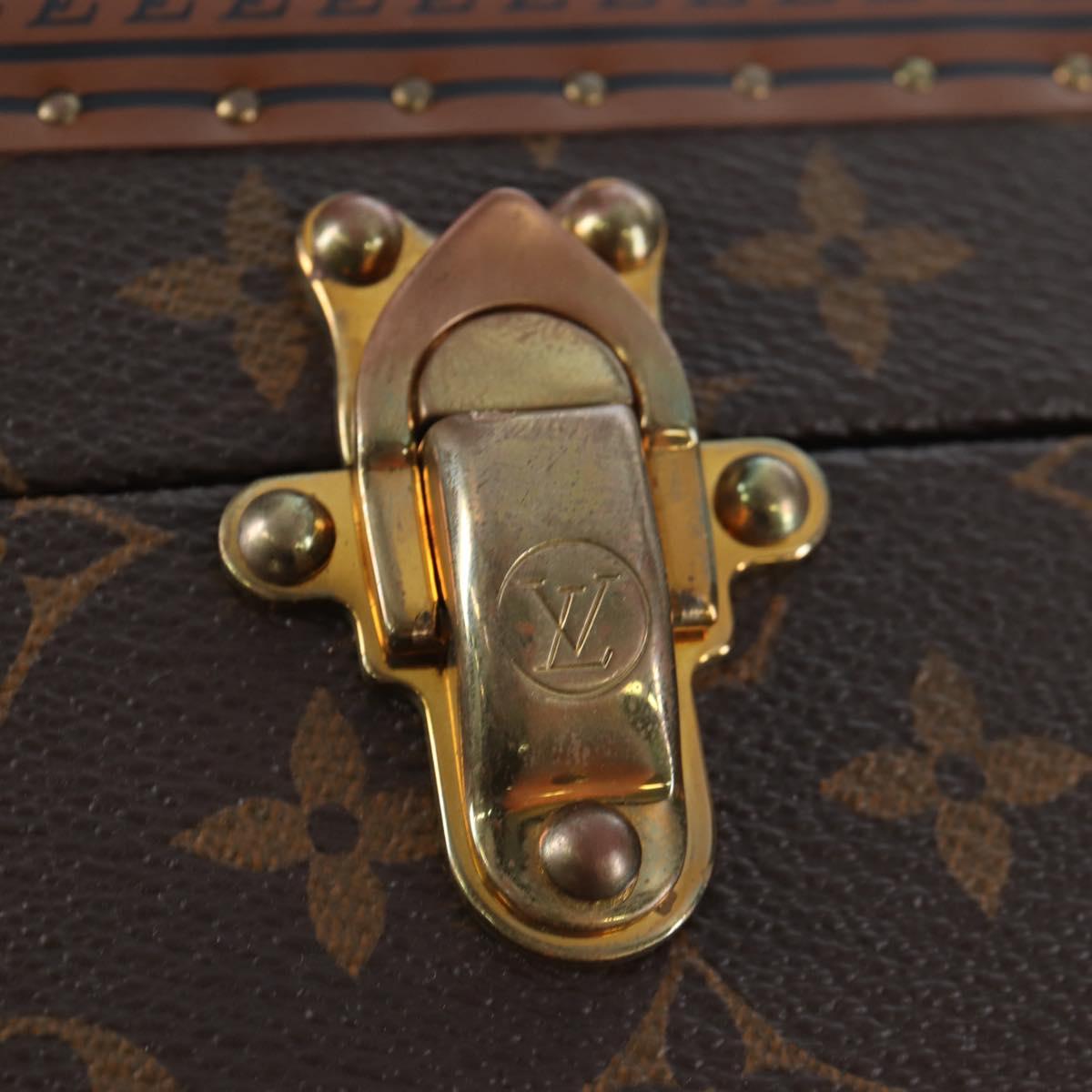 LOUIS VUITTON Monogram Alzer 55 Trunk M21229 LV Auth 200413SAV