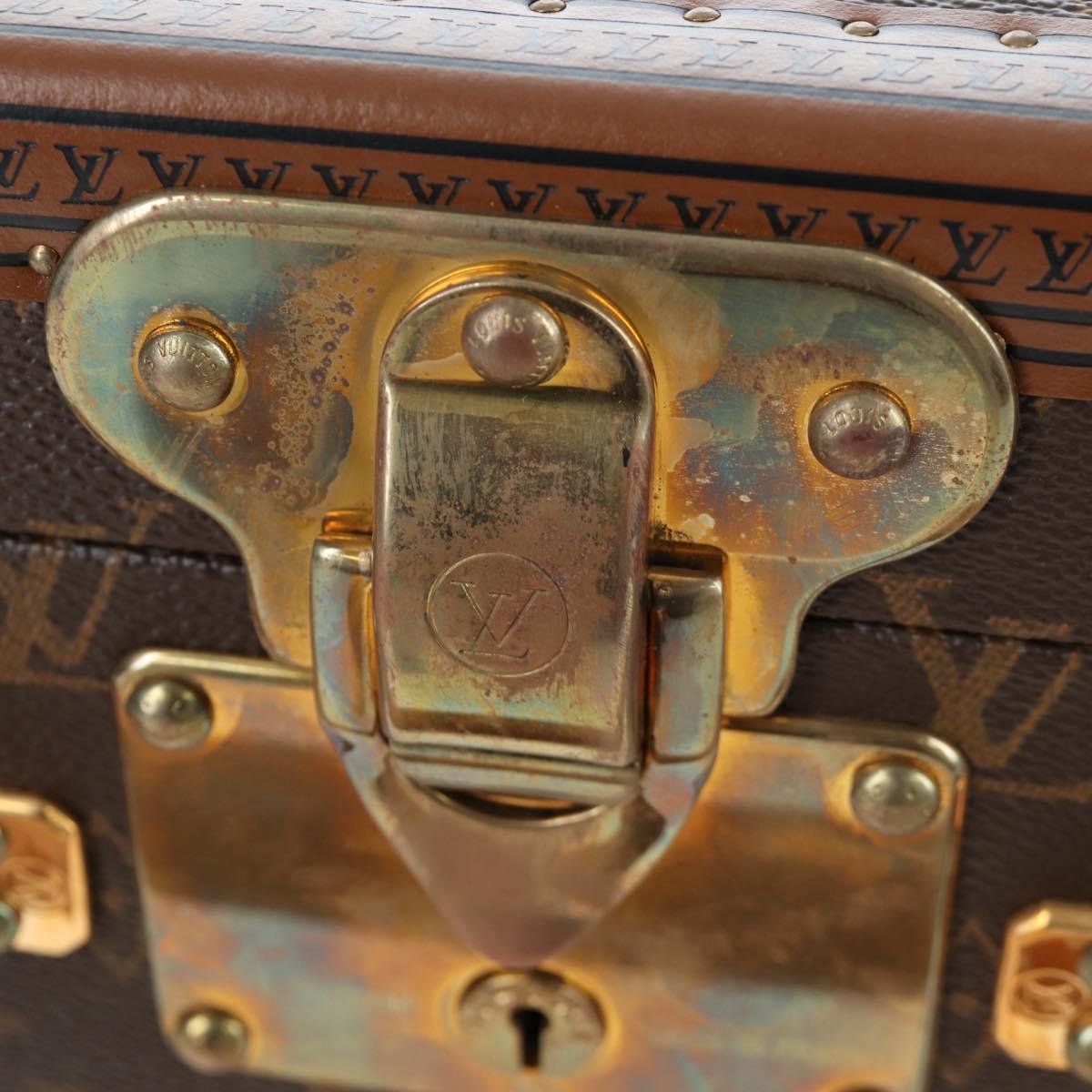 LOUIS VUITTON Monogram Alzer 55 Trunk M21229 LV Auth 200413SAV