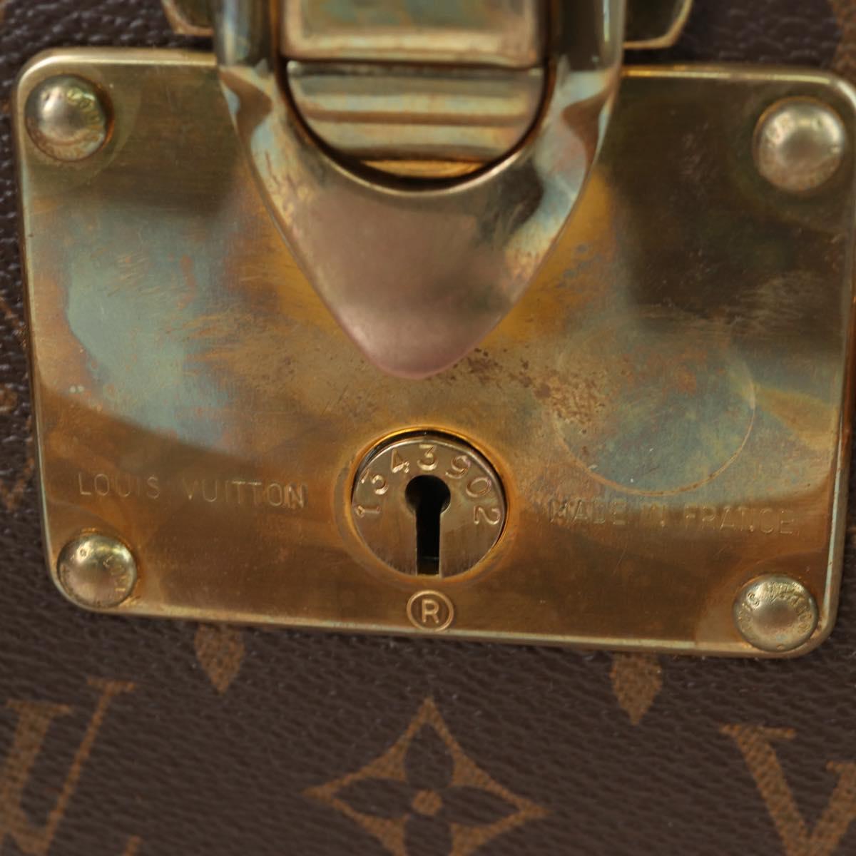LOUIS VUITTON Monogram Alzer 55 Trunk M21229 LV Auth 200413SAV