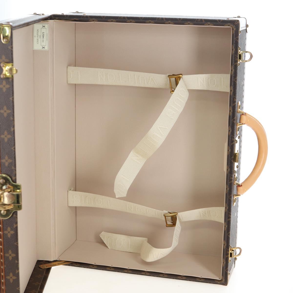 LOUIS VUITTON Monogram Alzer 55 Trunk M21229 LV Auth 200413SAV