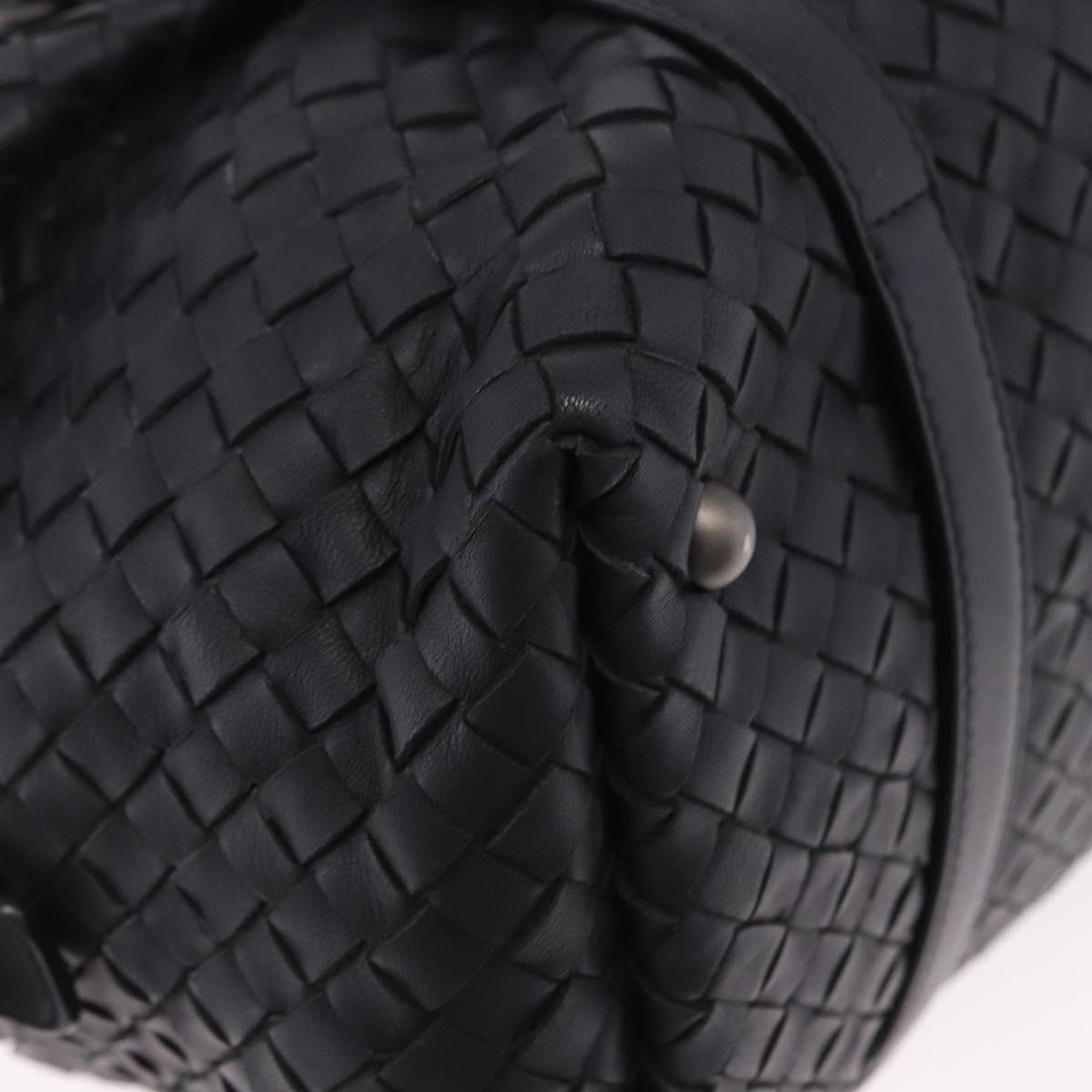 BOTTEGA VENETA INTRECCIATO Hand Bag Leather Black Auth 200420SAM