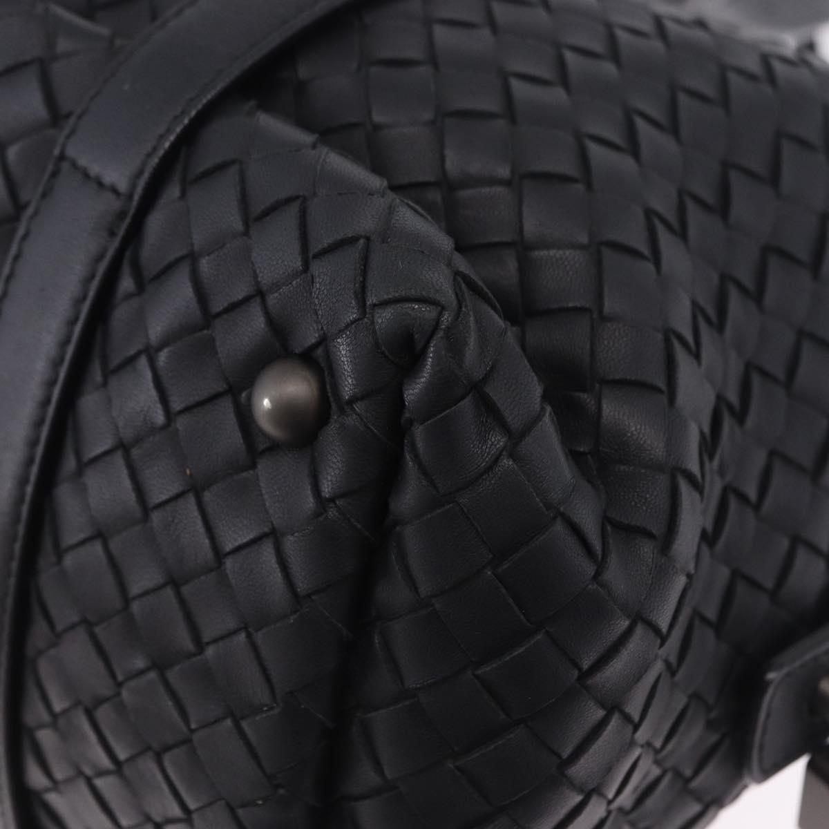 BOTTEGA VENETA INTRECCIATO Hand Bag Leather Black Auth 200420SAM