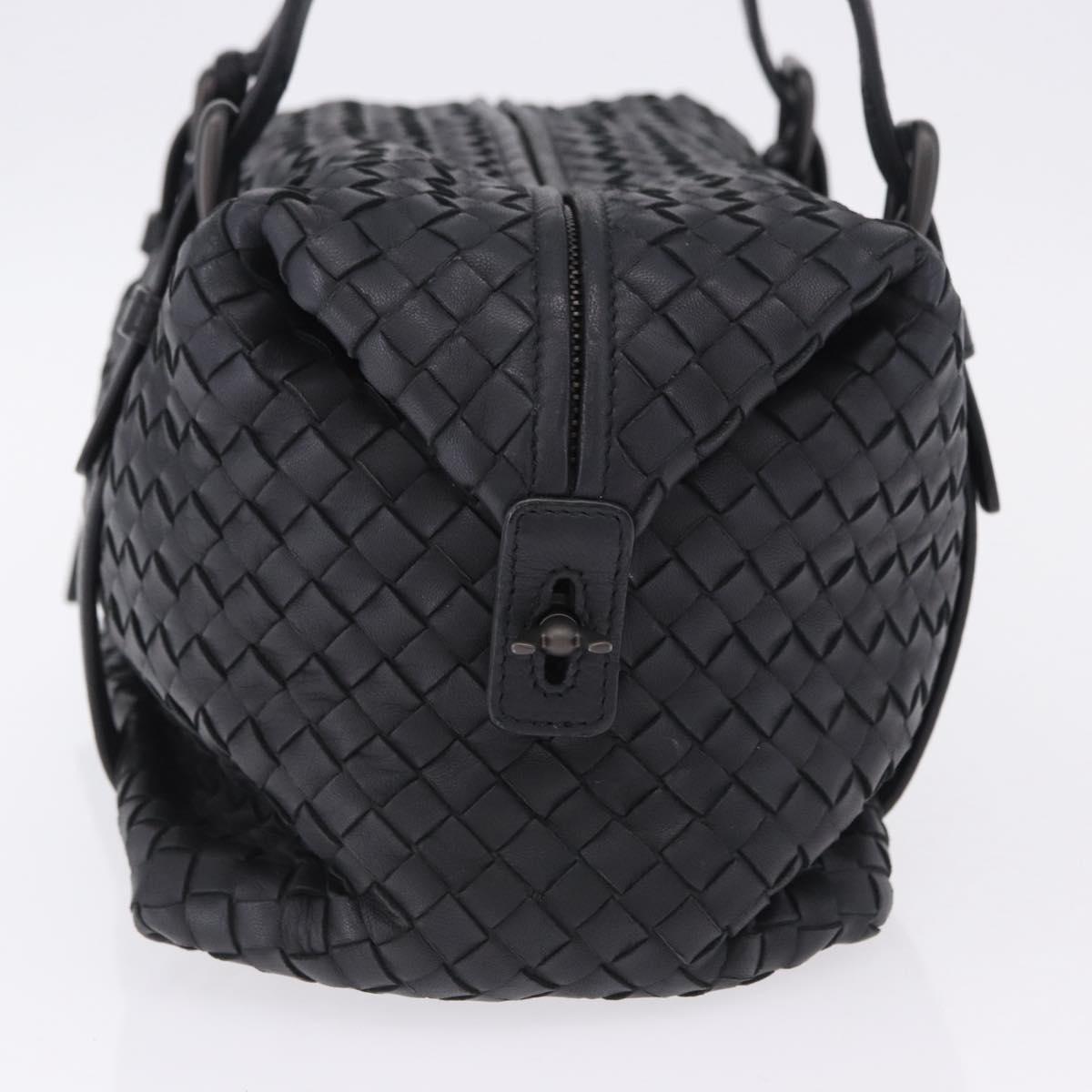 BOTTEGA VENETA INTRECCIATO Hand Bag Leather Black Auth 200420SAM