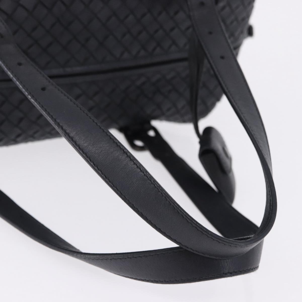 BOTTEGA VENETA INTRECCIATO Hand Bag Leather Black Auth 200420SAM