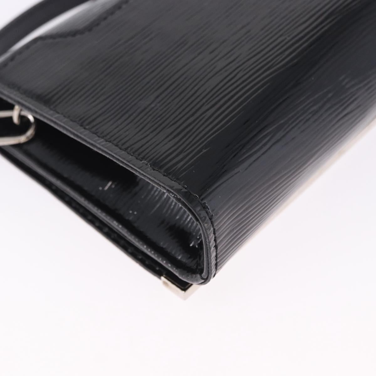 LOUIS VUITTON Electric epi Pochette Sevigne Bag Black M4055N LV Auth 200421V