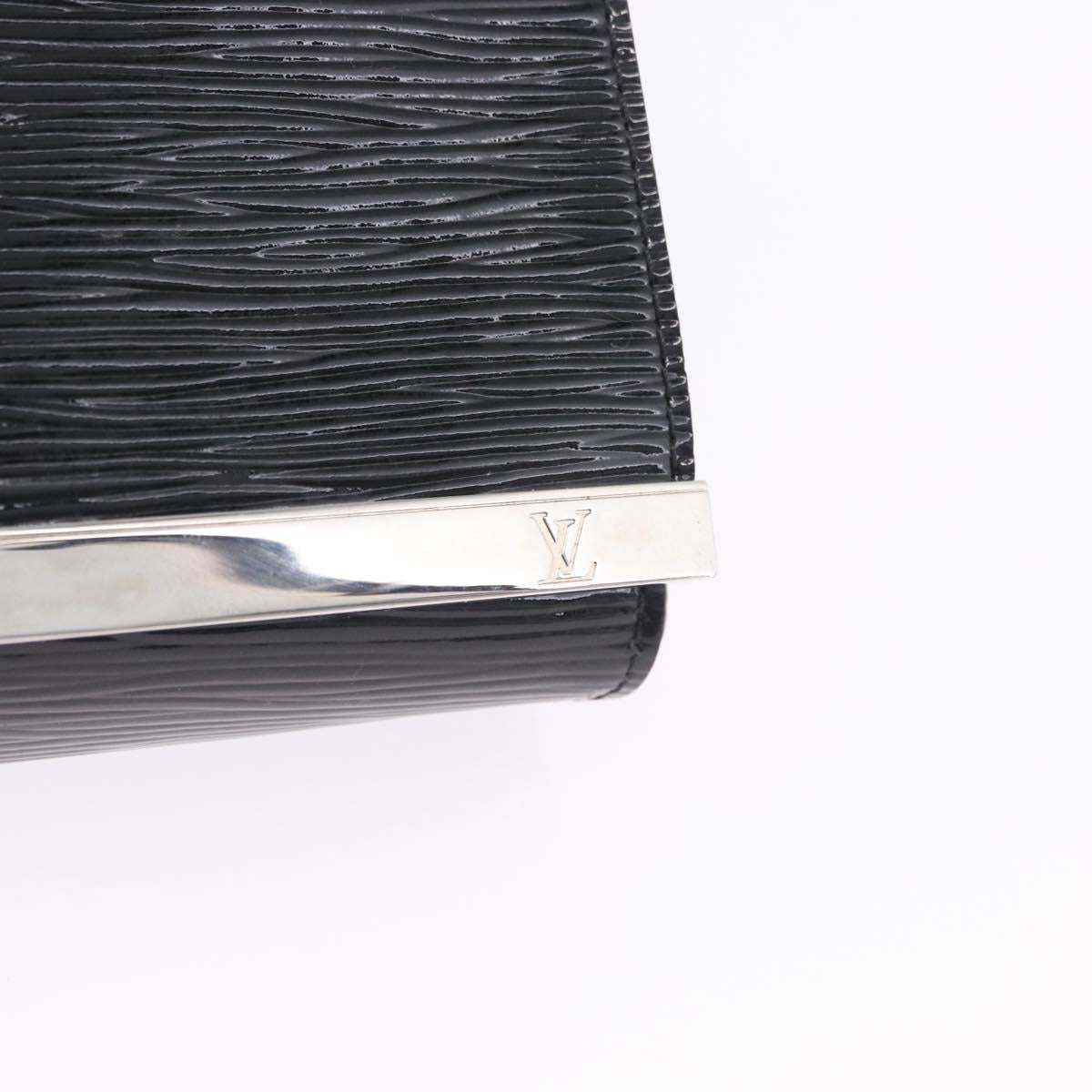 LOUIS VUITTON Electric epi Pochette Sevigne Bag Black M4055N LV Auth 200421V