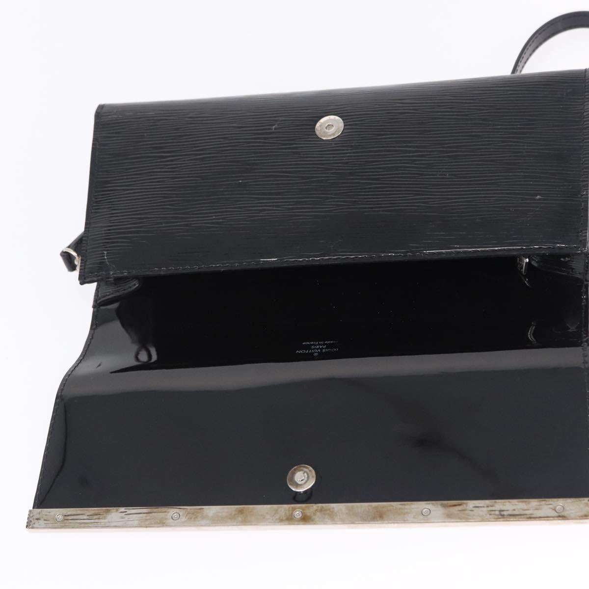 LOUIS VUITTON Electric epi Pochette Sevigne Bag Black M4055N LV Auth 200421V