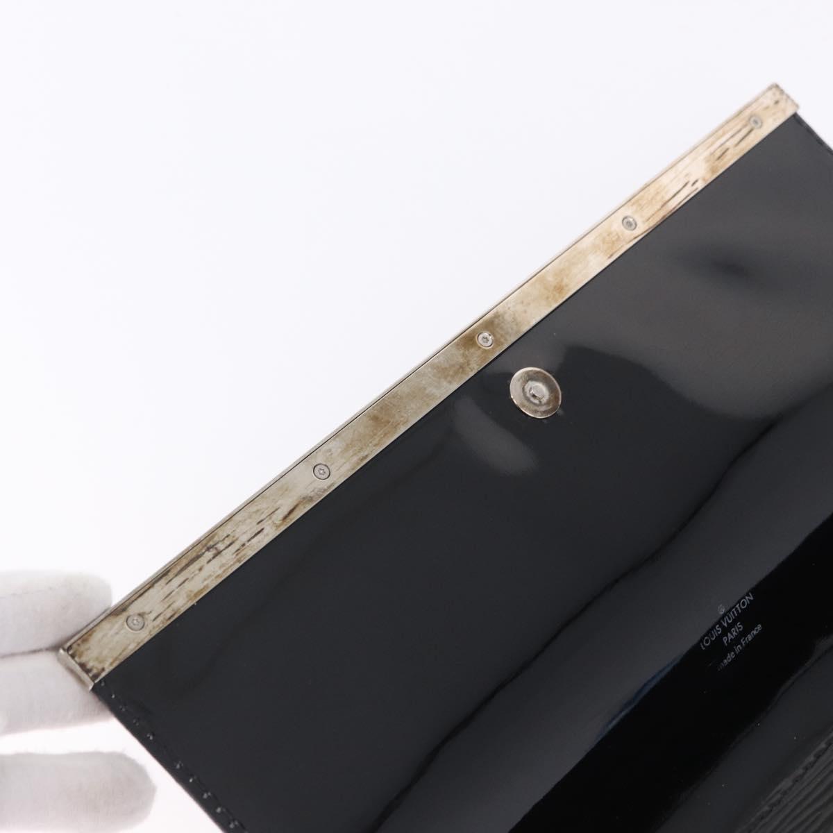 LOUIS VUITTON Electric epi Pochette Sevigne Bag Black M4055N LV Auth 200421V