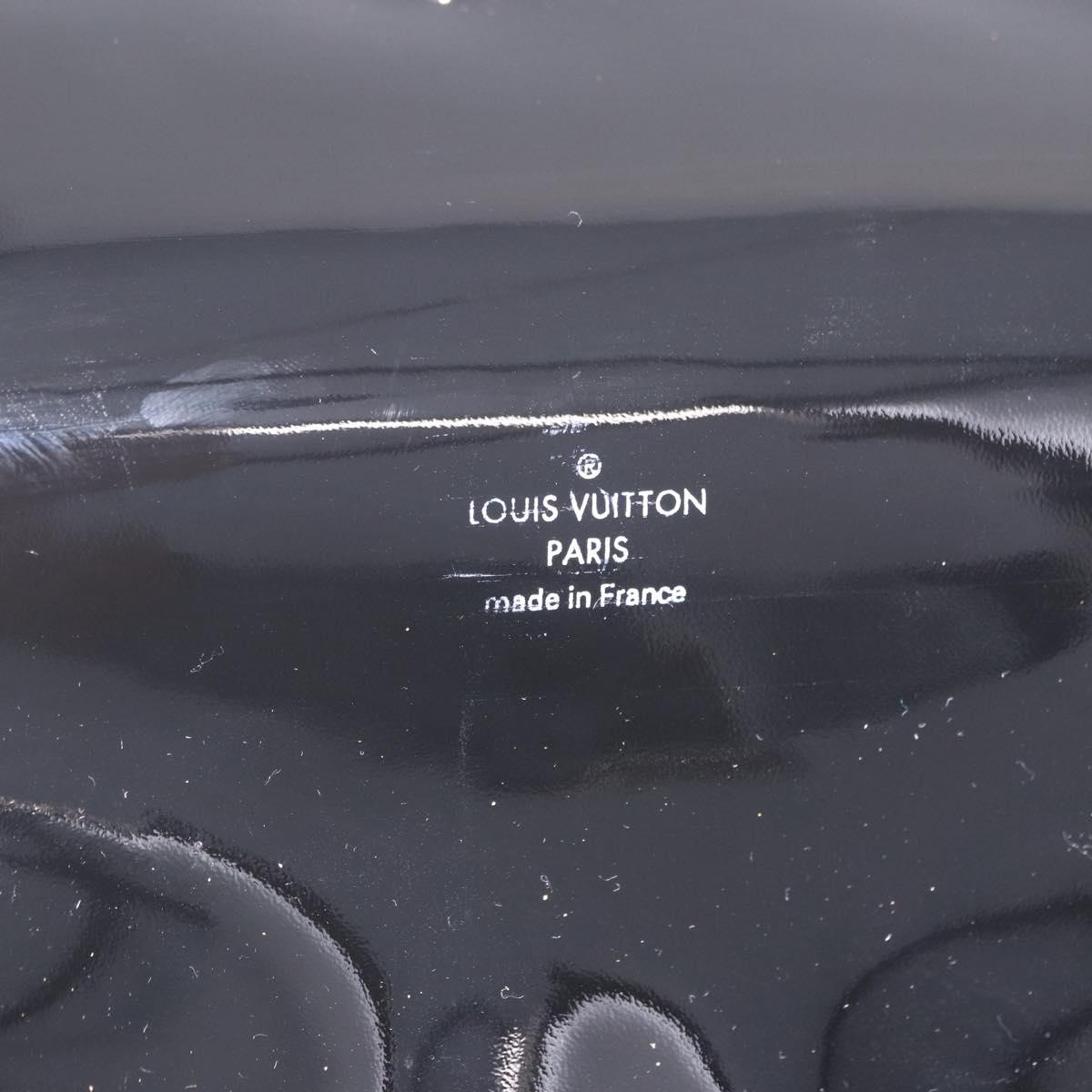 LOUIS VUITTON Electric epi Pochette Sevigne Bag Black M4055N LV Auth 200421V