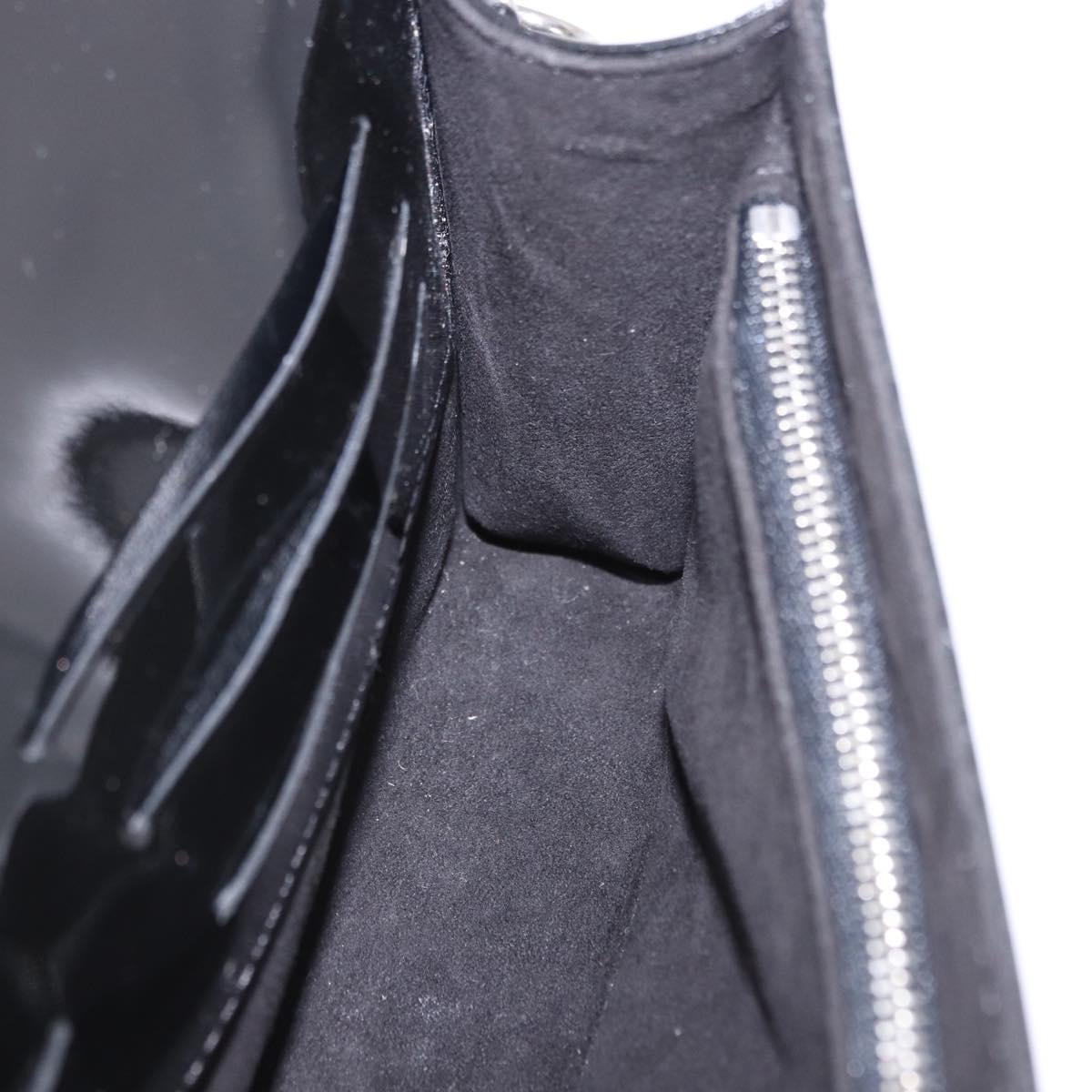 LOUIS VUITTON Electric epi Pochette Sevigne Bag Black M4055N LV Auth 200421V