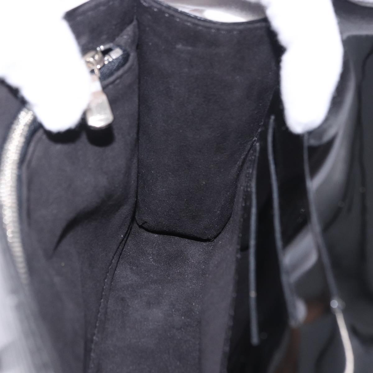 LOUIS VUITTON Electric epi Pochette Sevigne Bag Black M4055N LV Auth 200421V
