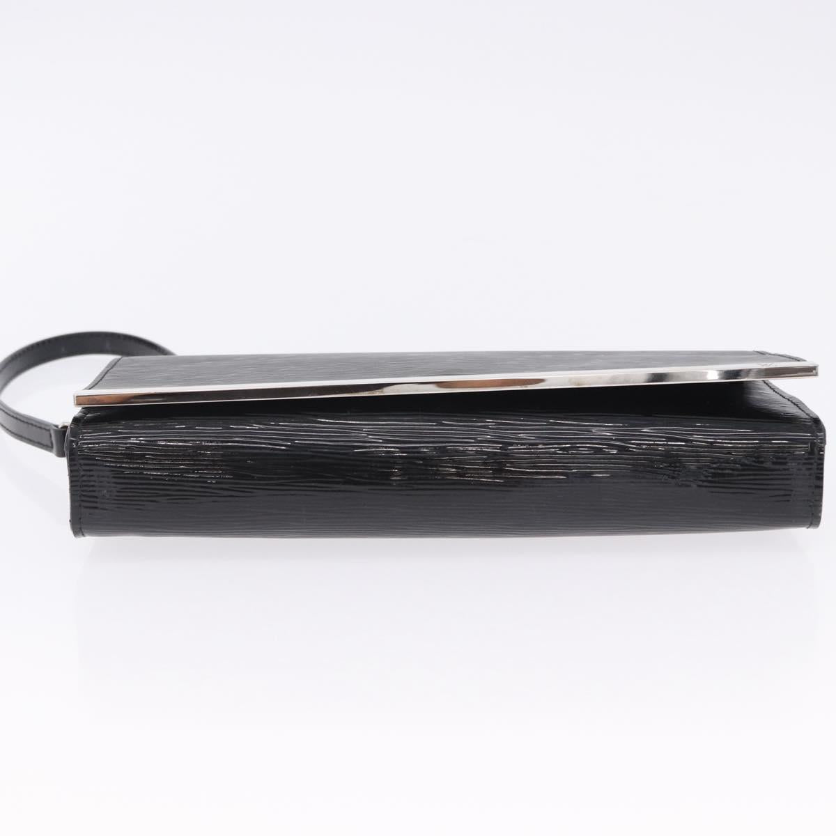 LOUIS VUITTON Electric epi Pochette Sevigne Bag Black M4055N LV Auth 200421V